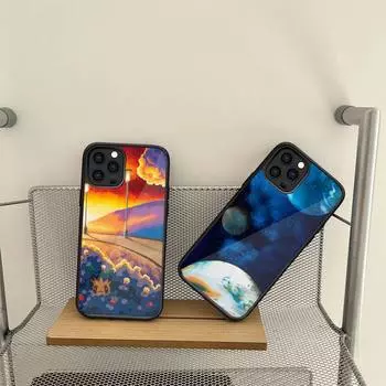 Landscape Tree Sunlight Phone Case For Samsung S7 S8 S9 S10 S20 S30 Edge Plus Note 7 5 8 9 10 20 Pro Shell Silicone PC+TPU Cover Samsung S21 5G
