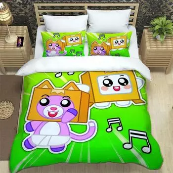 Lankybox Foxy Boxy милые комплекты постельного белья изысканный комплект постельного белья пододеяльник комплект постельного белья роскошный подарок на день рождения EU Twin 135x200cm