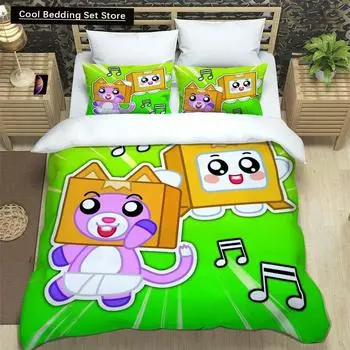 Lankybox Foxy Boxy милые комплекты постельного белья изысканный комплект постельного белья пододеяльник комплект постельного белья роскошный подарок на день рождения EU single(135x200cm)