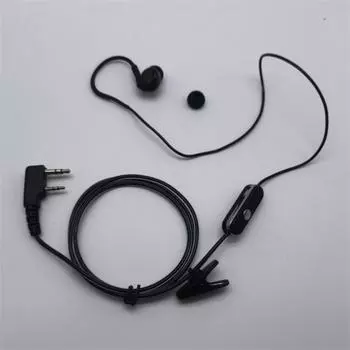 LANLE 2 Pin наушники-вкладыши Спортивная гарнитура PTT микрофон для BAOFENG KENWOOD Retevis HYT Radio L3FE