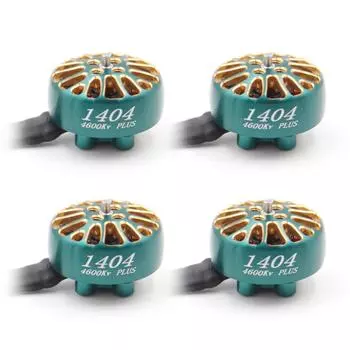 LANNRC 1404 PLUS 4600KV Бесщеточный двигатель 2 ~ 4S Lipo, диаметр вала 1,5 мм для зубочистки 2 ~ 4 дюйма 1PCS-4600Kv зелёный