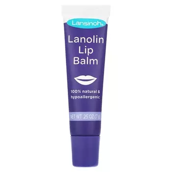 Lansinoh, Ланолиновый бальзам для губ, 0,25 унции (7 г)