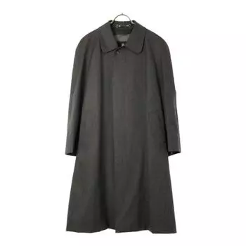 LANVIN полосатое пальто с воротником из нержавеющей стали серия Black мужское б/у