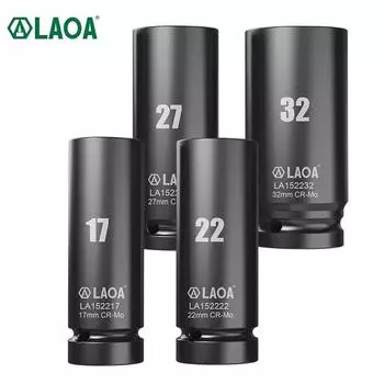 LAOA 1/2 Drive Deep Impact Wrench Адаптер для шестигранной головки торцевого ключа для пневматического электрического гайковерта-дрели