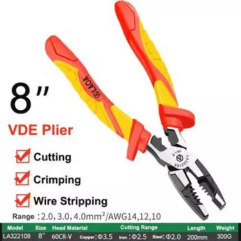 LAOA Pliers VDE Knife Wire Stripper Pruning Folding Saw Hacksaws