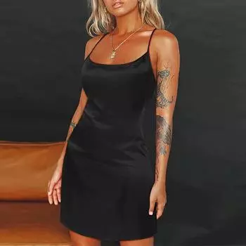 LAPA сексуальное женское атласное шелковое белье ночное белье Babydoll ночное платье платье пижамы S