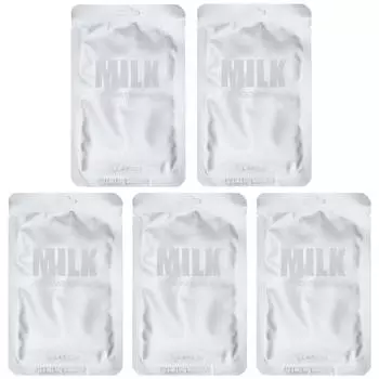 Lapcos, Набор масок для лица Milk Sheet Beauty Mask Set, увлажняющий, 5 масок, 30 мл (1,01 жидкая унция) каждый