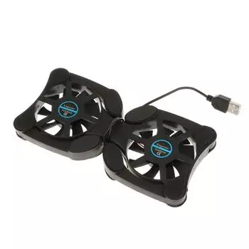Laptop Pad 2 Cooling Охлаждающий USB-кулер для ноутбука Мини-складной вентилятор