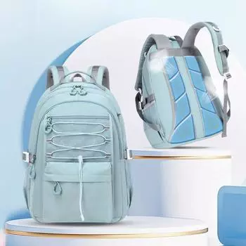 Large Airplane Travel Backpack for Women Waterproof Fashion 15.6 Inch Laptop Backpacks for Girls Children Schoolbags розовый