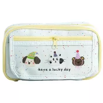 Large Capacity Cartoon Pencil Case Cosmetics Storage Makeup Bag Stationery Storage Bag Gifts