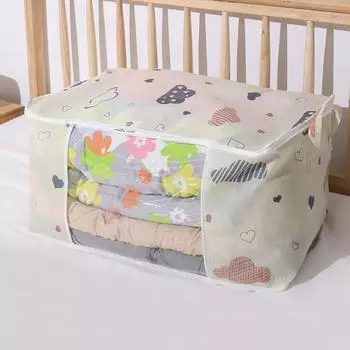 Large Capacity Comforter Storage Bag Folding Organizer Bag for Pillows Blankets Bedding Quilt Blanket Mothproof Space Saver