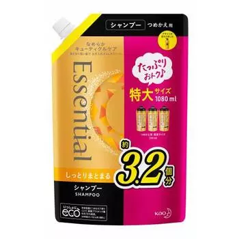 [Large Capacity] Essential Moist Shampoo Refill 1080ml