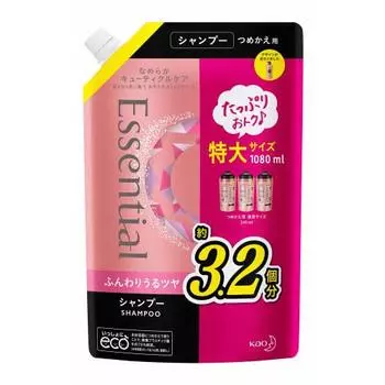 [Large Capacity] Essential Soft and Lustrous Shampoo Refill 1080ml