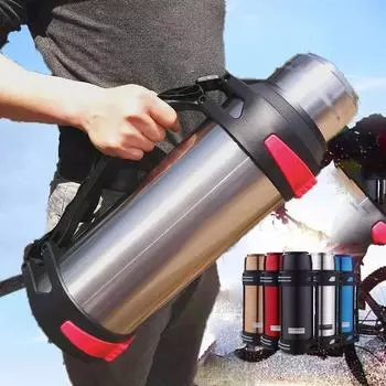 Large Capacity Flasks Water Bottle Stainless Steel Thermos Bottle VacuumInsulated Water Outdoor travel Bottle Cup Keeping Warm 1200ml