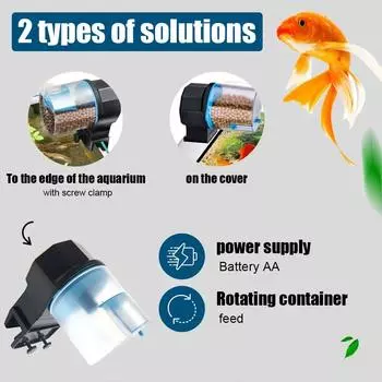 Large Capacity Goldfish Aquarium Feeder Fish Automatic Intelligent Feeder Goldfish Timing Automatic Feeder Aquarium Fe I9e1