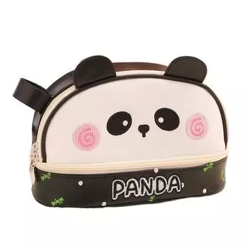 Large Capacity Kitten Pen Bag Waterproof Makeup Bag Cartoon Cute PU Pencil Bag School