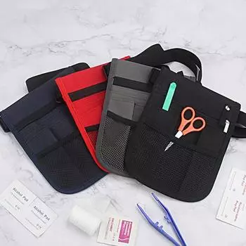 Large Capacity Nurse Tool Storage Bag Adjustable Hardware Tool Kit Nurse Essentials синий