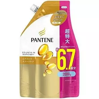 [Large Capacity] Pantene Conditioner Extra Damage Care Treatment Conditioner Refill Extra Large 2,000g