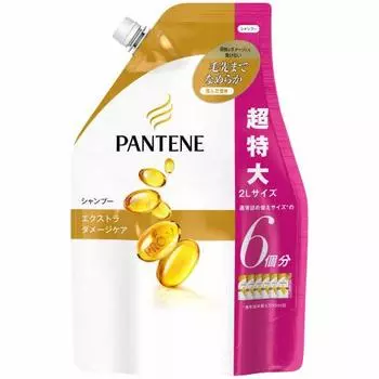 [Large capacity] Pantene shampoo extra damage care refill 2000ml
