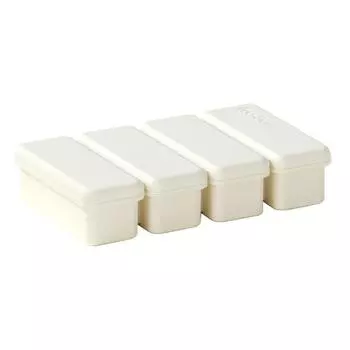 Large Capacity Silicone Ice Cube Tray Long Ice Cube Mold Silicone Ice Tray Home Ice Storage Ice Making Press with Lid Refrigerator Frozen Ice Artifact 1PCS белый