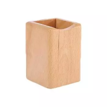 Large Capacity Wood Storage Box Multiple-use Desk Organizer Wooden Pencil Holder Home beech