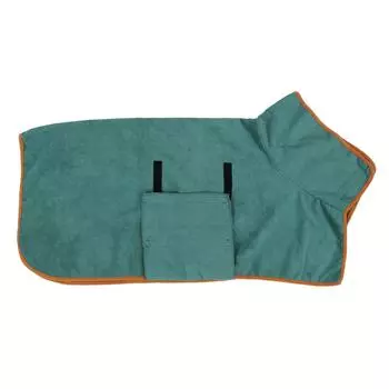 Large Dog Bathrobe Quick Absorption Dog Towel Comfortable Pet Bath Robe for Bathing Swimming Gray XL XL зелёный