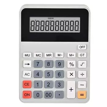 Large Screen Display Business Calculator Battery Powered Desktop Calculator Home
