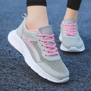 Large size 2025 autumn new women s shoes fashion casual shoes trend outdoor sports shoes breathable mesh shoes 35