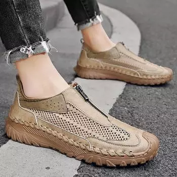 Large size summer new men s casual fashion mesh breathable youth outdoor sports sandals 38