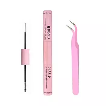 Lash Bond and Seal 10 мл Клей для индивидуальных ресниц и запечатывание сверхсильной фиксации Средство для удаления накладных ресниц и клея для ресниц 5 мл Набор пинцетов