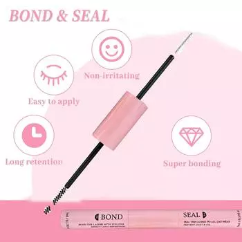 Lash Bond and Seal 10 мл Клей для индивидуальных ресниц и запечатывание сверхсильной фиксации Средство для удаления накладных ресниц и клея для ресниц 5 мл Набор пинцетов