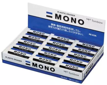 Ластик для карандашей Tombow MONO PE03 30 шт. PE-03A-30P