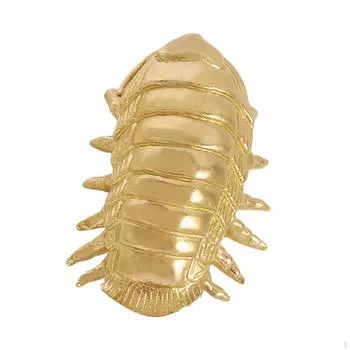 Латунная дверная ручка Giant Isopod Design Pull Hotel Gate Closet Furniture NightStand Drawers Gold