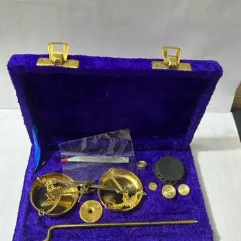 Латунные весы - весы Goldsmith Balance с коробкой | Латунные антикварные весы | Декоративные таразу | Ретро латунь