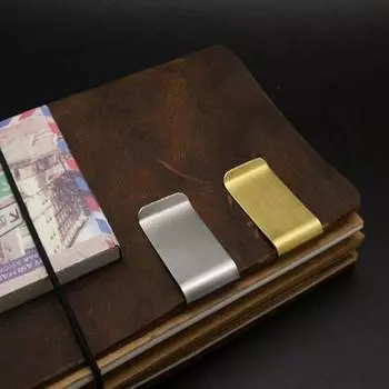 Латунный держатель для банкнот из нержавеющей стали, ID кредитной карты, кошелек, зажимы для денег