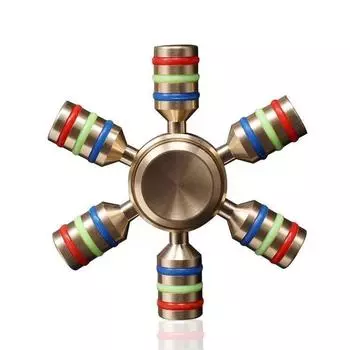 Латунный спиннер Fidget Spinner, металлический радужный спиннер, медный подшипник, спиннер для взрослых с аутизмом, антистрессовый спиннер, игрушка-спиннер