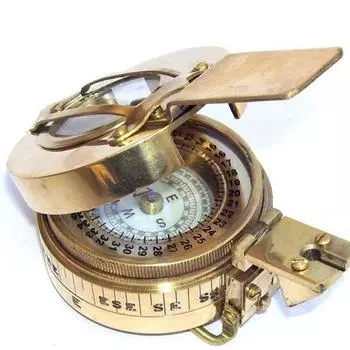 Латунный выдвижной компас Brunton, солнечные часы, компас, морская навигация, морской магнитный компас, подарок