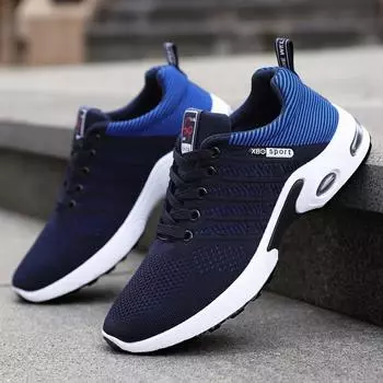 LATV Shoes men new trend men s shoes breathable lace-up running shoes Korean version light casual sports shoes 39