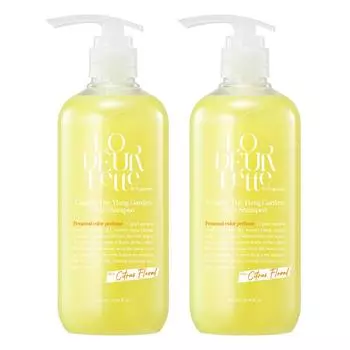 Lauderette Color Fit Hair Biotin Шампунь с легкими кислотными парфюмами и цитрусово-цветочным ароматом, 1 л, 2 шт.