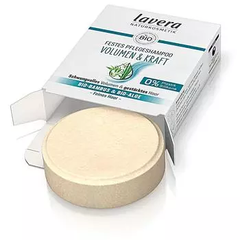 Lavera Solid Care Шампунь Объем и Сила Увлажняющий Содержит Бамбук Киноа 50 г