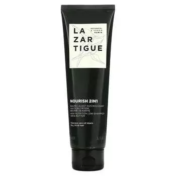 Lazartigue, Nourish 2 IN 1, высокопитательный сырой шампунь, для сухих и жестких волос, 5,1 жидких унций (150 мл)