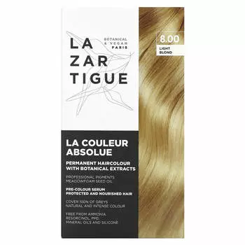 Lazartigue, стойкая краска для волос, с растительными экстрактами, 8.00 светло-русый, 1 раз