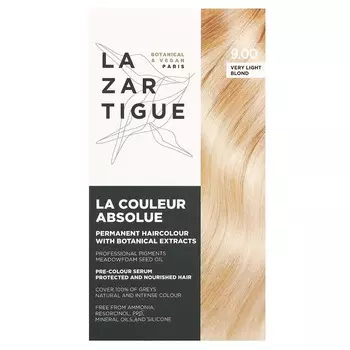 Lazartigue, стойкая краска для волос, с растительными экстрактами, 9.00 вегетарианский светло-русый, одноразовое использование