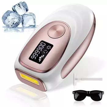 Лазерный эпилятор для удаления волос IPL ICE Colding 999900 вспышек Обработка всего тела Перманентный депилятор Устройство для домашнего использования для мужчин и женщин US PLUG