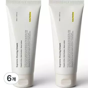 Lazy Society Supreme Shaving Cream, 6 packs, 100ml