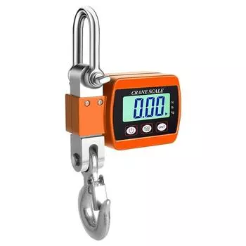 LCD Digital Scale Portable Mini Crane Scale Industrial Heavy Duty Weight Electronic Hook-Hanging Scale оранжевый