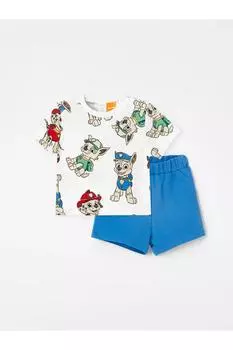 LCW baby Футболка и шорты с круглым вырезом и короткими рукавами для маленьких мальчиков с принтом mrglobal