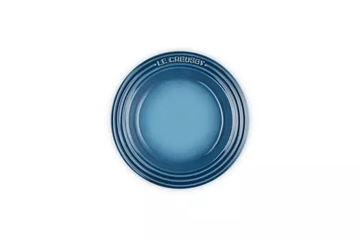 Le Creuset Leger Small Marine Heat Cold Microwave Dishwasher Oven Heat Resistant Plate Japanese Plate, Plate, 15 см, Blue, Resistant, Resistant, Oven,