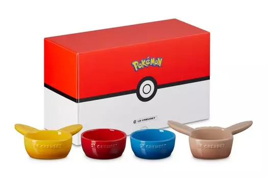 Le Creuset Pokemon Мини-блюдо Японское (4 шт) [Авторизованный продукт]