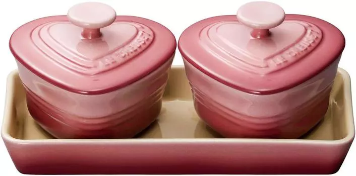 Le Creuset термостойкий контейнер набор банок для рома из розового кварца термостойкий морозостойкий микроволновая печь безопасен для свадебного подарка на годовщину свадьбы розовый кварц